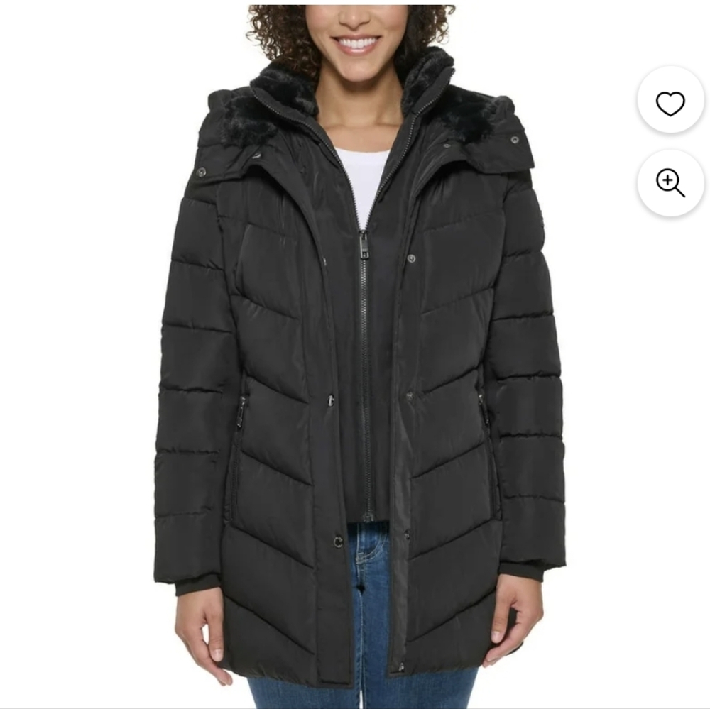 Andrew Mark Women's Puffer Coat - Black - Picture 2 of 3